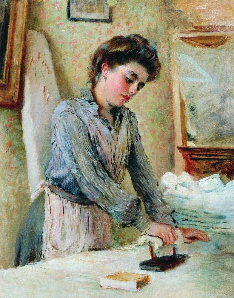 Konstantin Makovsky Presser 1900 Fine Art Print