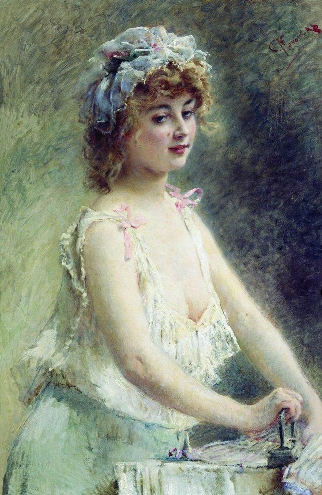 Konstantin Makovsky Presser 1880 Fine Art Print