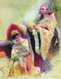 Konstantin Makovsky Priest and Boyarynia 1890 Fine Art Print