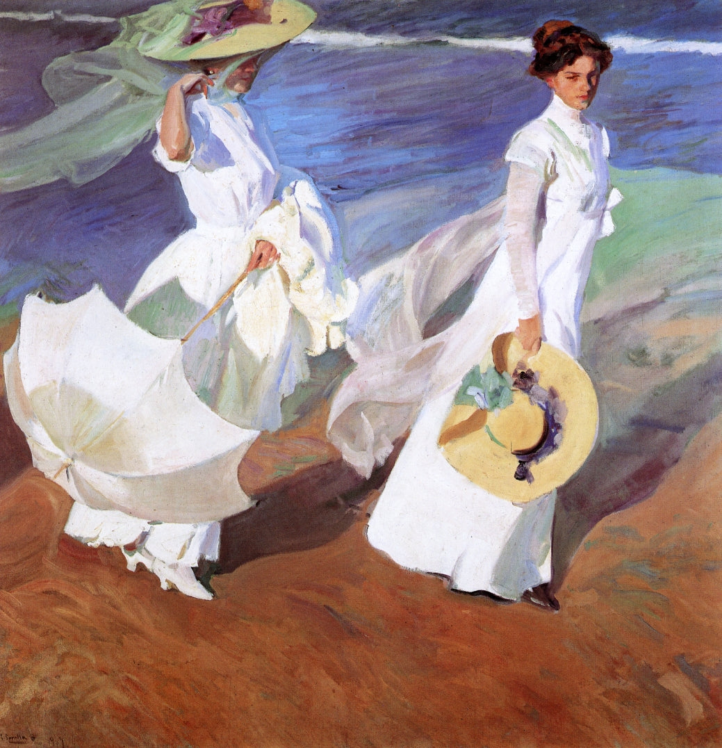 Joaquín Sorolla Promenade by the Sea 1909 Fine Art Print