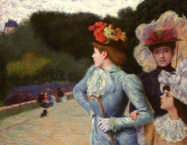 Federico Zandomeneghi Promenade 1894 Fine Art Print