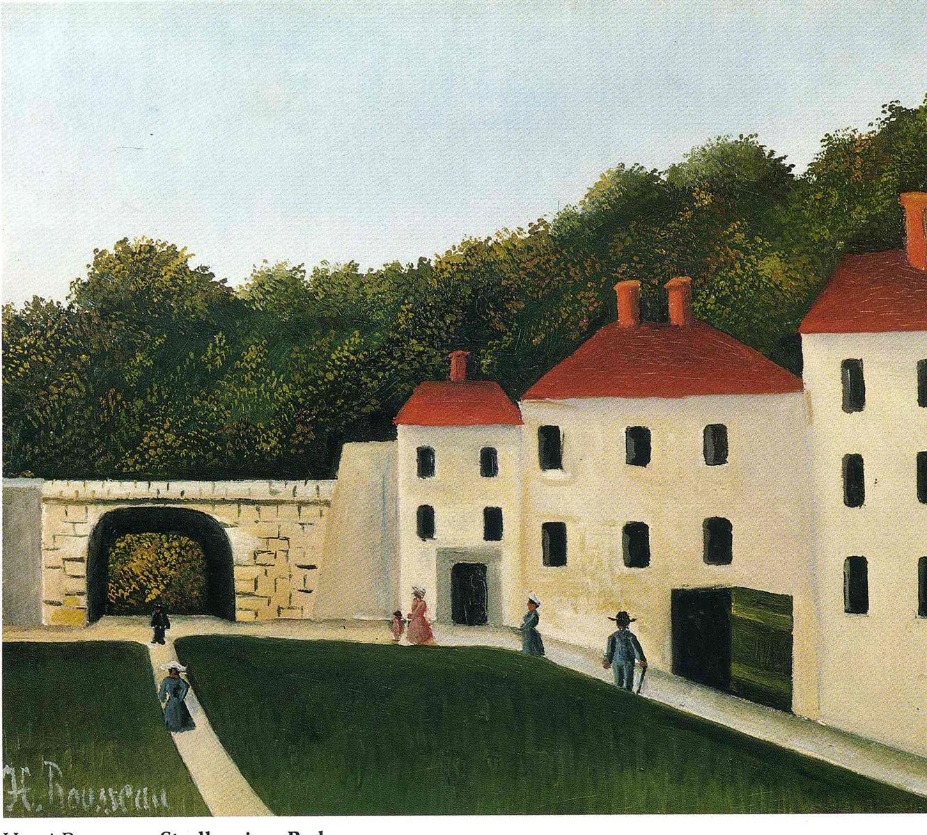 Henri Rousseau Promeneurs dans un Parc 1908 Fine Art Print