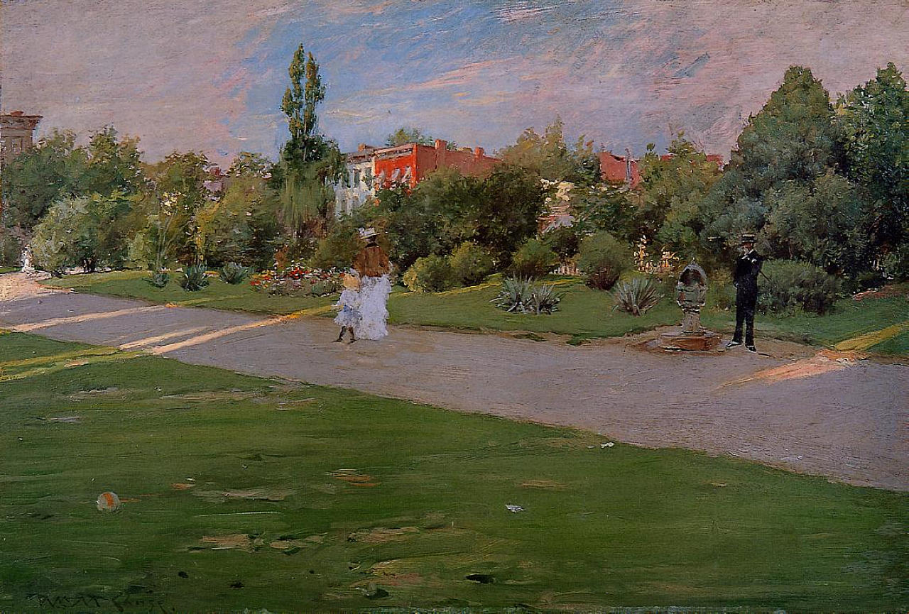 William Merritt Chase Prospect Park, Brooklyn 1887 Fine Art Print