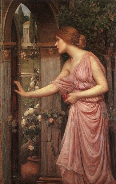 John William Waterhouse Psyche entering Cupid's Garden 1903 Fine Art Print