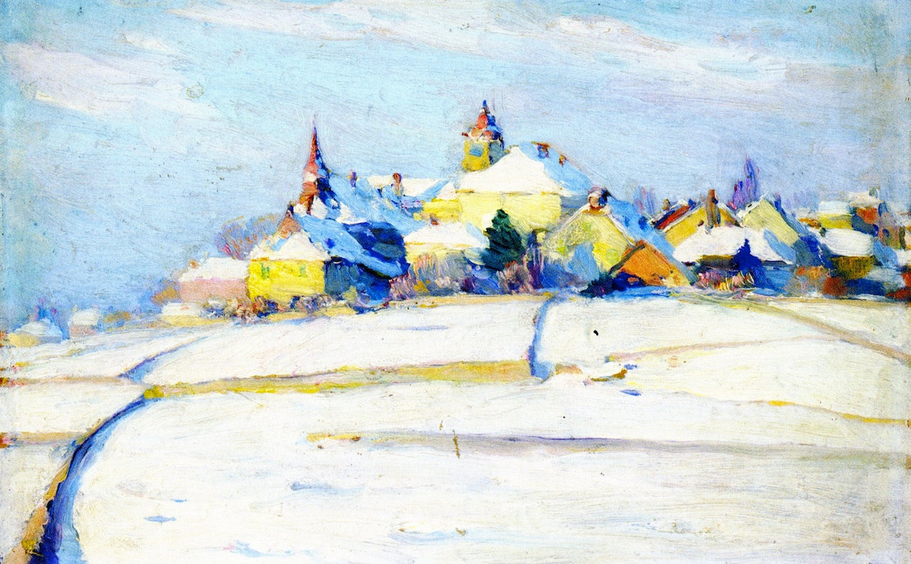 Clarence Gagnon Pully under Snow 1912 Fine Art Print