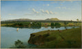 Eugene von Guerard Purrumbete from across the Lake 1858 Fine Art Print