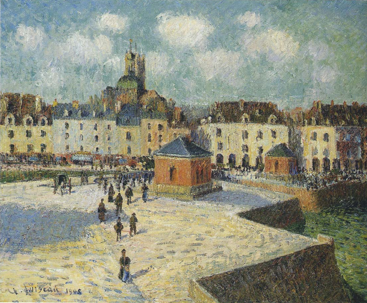 Gustave Loiseau Quay at Dieppe 1902 Fine Art Print