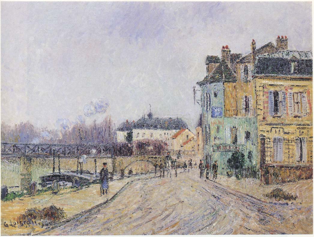 Gustave Loiseau Quay on Oise in Pontoise 1906 Fine Art Print