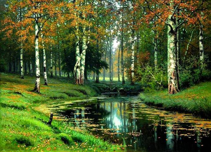 Efim Volkov Quiet River 1893 Fine Art Print
