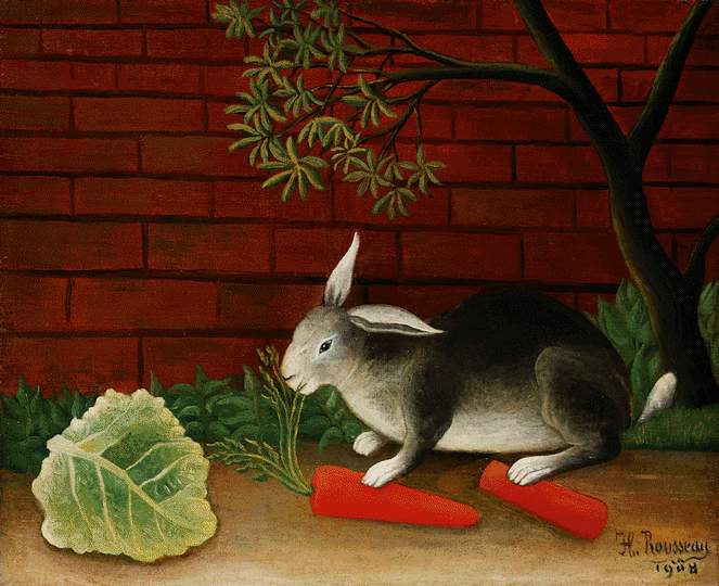 Henri Rousseau Rabbit 1908 Fine Art Print