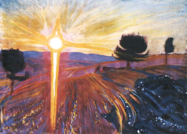Wojciech Weiss Radiant Sunset 1902 Fine Art Print