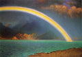 Albert Bierstadt Rainbow over Jenny Lake, Wyoming 1872 Fine Art Print