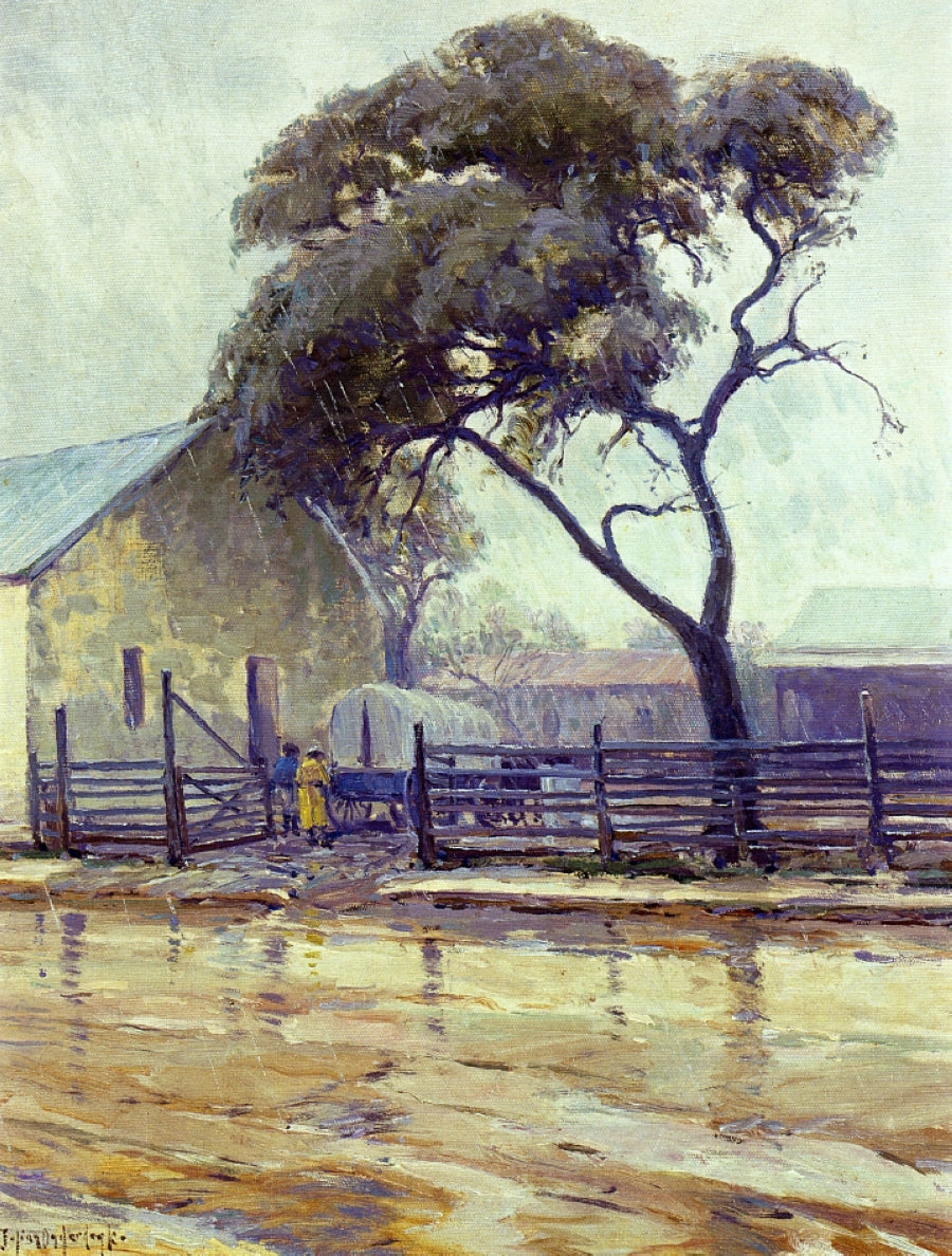 Robert Julian Onderdonk Rainy Day in Bandera 1922 Fine Art Print