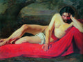 Konstantin Makovsky Reclining Model 1850 Fine Art Print