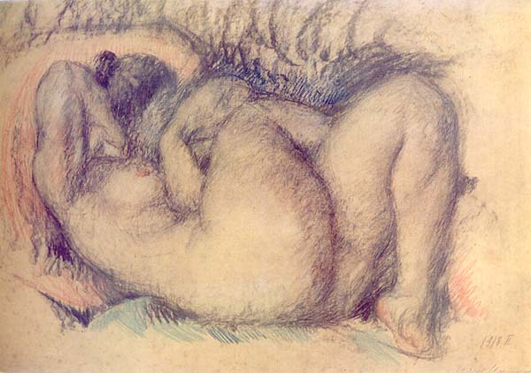 Ilya Mashkov Reclining Nude 1918 Fine Art Print