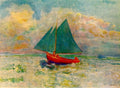 Odilon Redon Red Boat with Blue Sails 1907 Fine Art Print