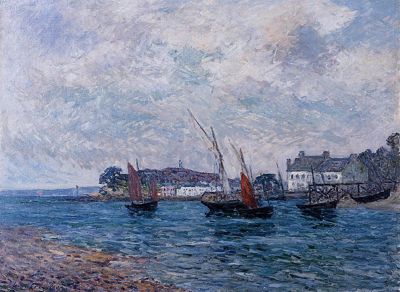 Maxime Maufra Reentering Port at Douarnenez (Finistere) 1906 Fine Art Print