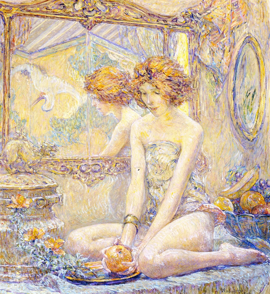 Robert Lewis Reid Reflections 1911 Fine Art Print