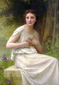William-Adolphe Bouguereau Reflexion 1897 Fine Art Print