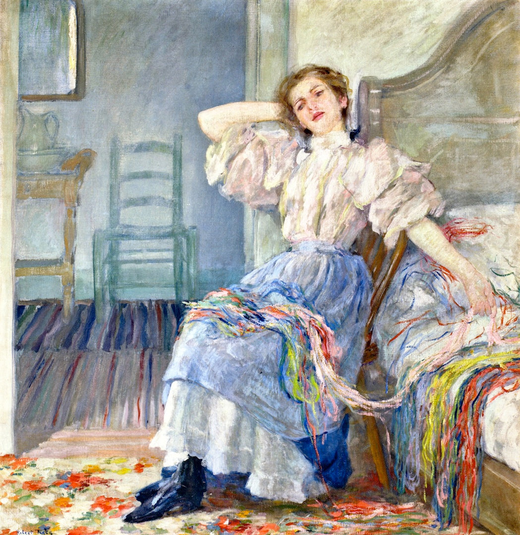 Robert Lewis Reid Reminiscing 1909 Fine Art Print