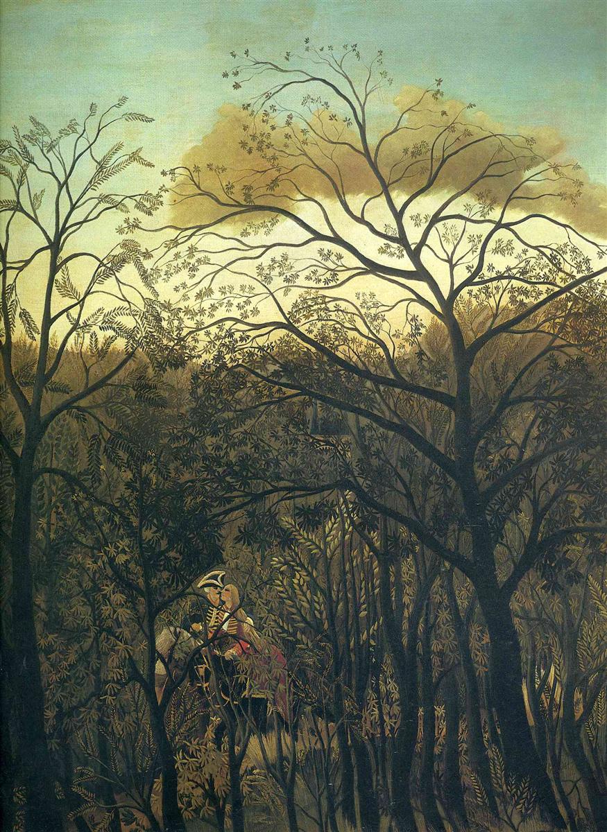 Henri Rousseau Rendezvous in the Forest 1886 Fine Art Print