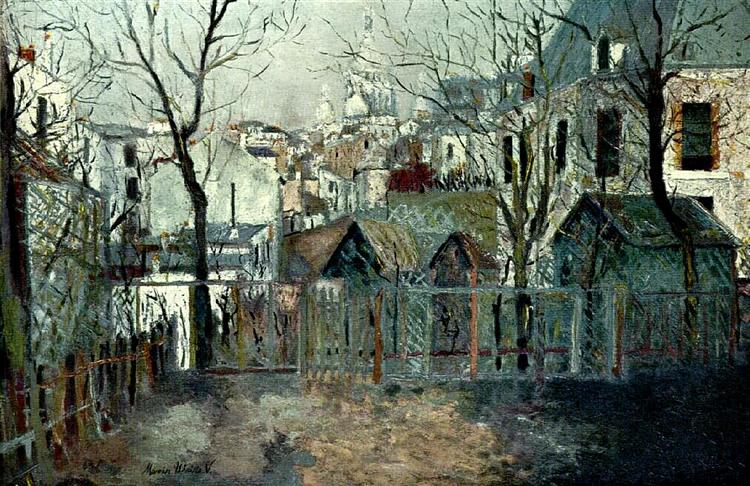 Maurice Utrillo Renoir`s Garden 1910 Fine Art Print