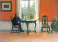Carl Larsson Required Reading 1900 Fine Art Print