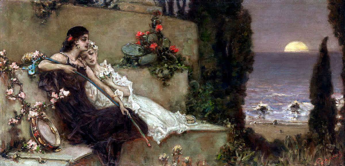 Wilhelm Kotarbinski Resting by the Shore 1900 Fine Art Print
