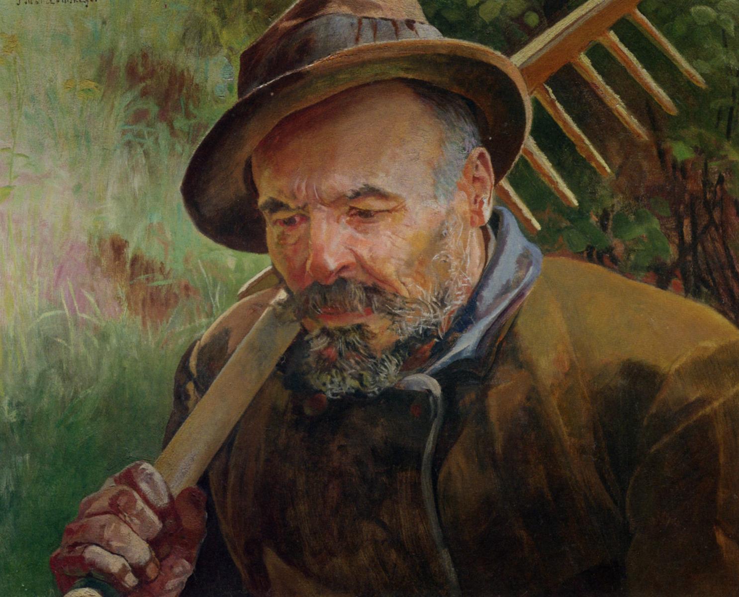 Jacek Malczewski Returning from the Fields 1901 Fine Art Print