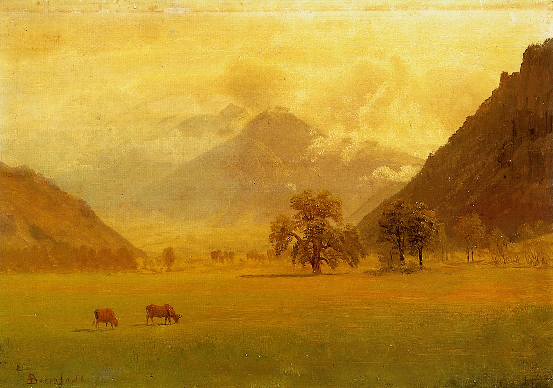 Albert Bierstadt Rhone Valley 1860 Fine Art Print