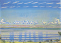 Ferdinand Hodler Rhythmic landscape on Lake Geneva 1908 Fine Art Print