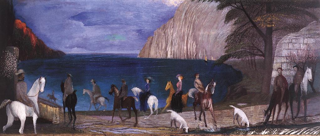 Tivadar Kosztka Csontvary Riders on the Seashore 1909 Fine Art Print