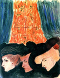 Marianne von Werefkin Untitled 1908 Women at a Theater Fine Art Print