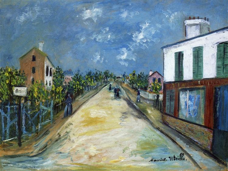 Maurice Utrillo Road in Argenteuil 1914 Fine Art Print
