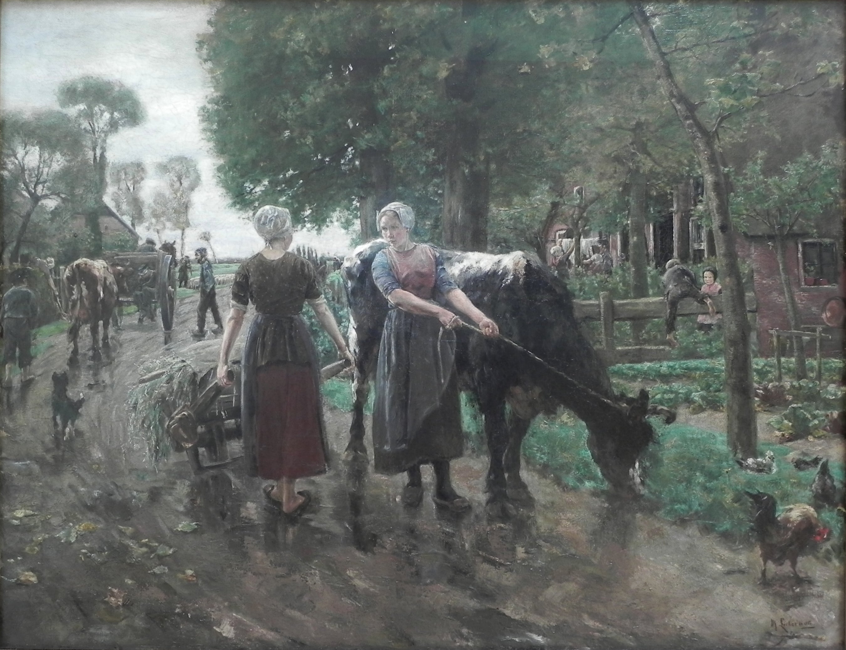 Max Liebermann Road in Dutch Village 1885 Fine Art Print