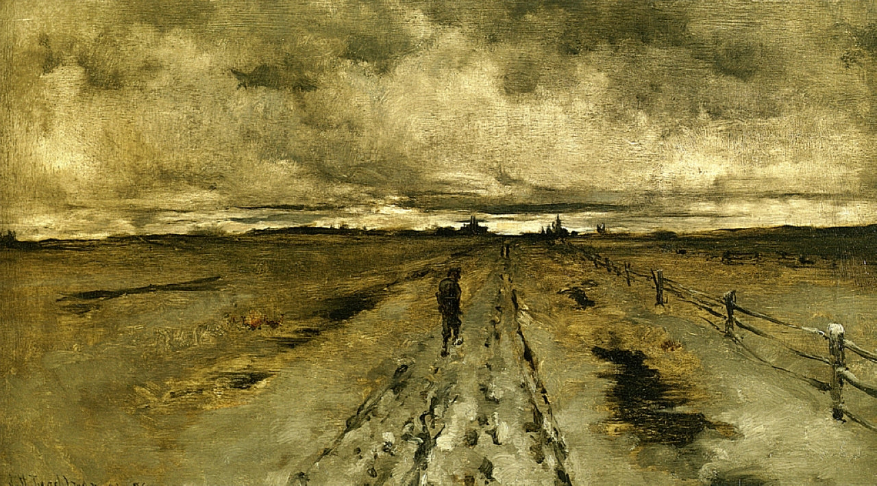 John Henry Twachtman Road Scene, Cincinnati 1878 Fine Art Print