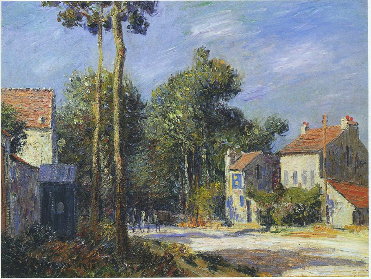 Gustave Loiseau Road to Versailles 1910 Fine Art Print
