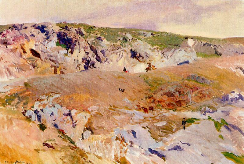 Joaquín Sorolla Roads of Alijales, Toledo 1906 Fine Art Print