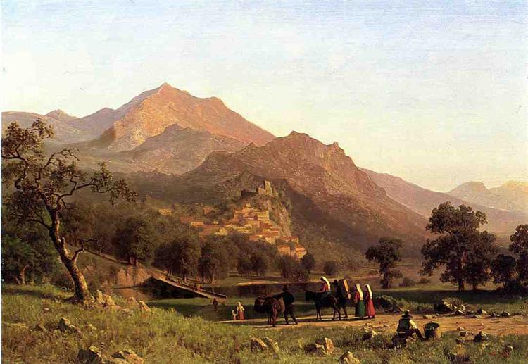 Albert Bierstadt Rocca de Secca 1858 Fine Art Print