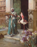 Rudolf Ernst Entering the Palace Gardens 1885 Fine Art Print