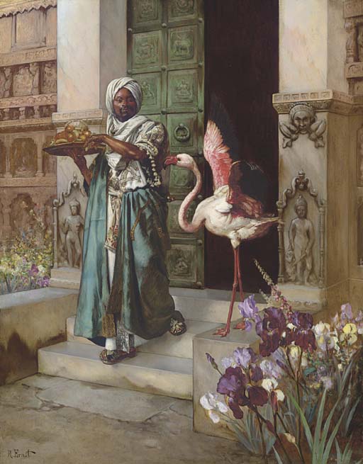 Rudolf Ernst Entering the Palace Gardens 1885 Fine Art Print