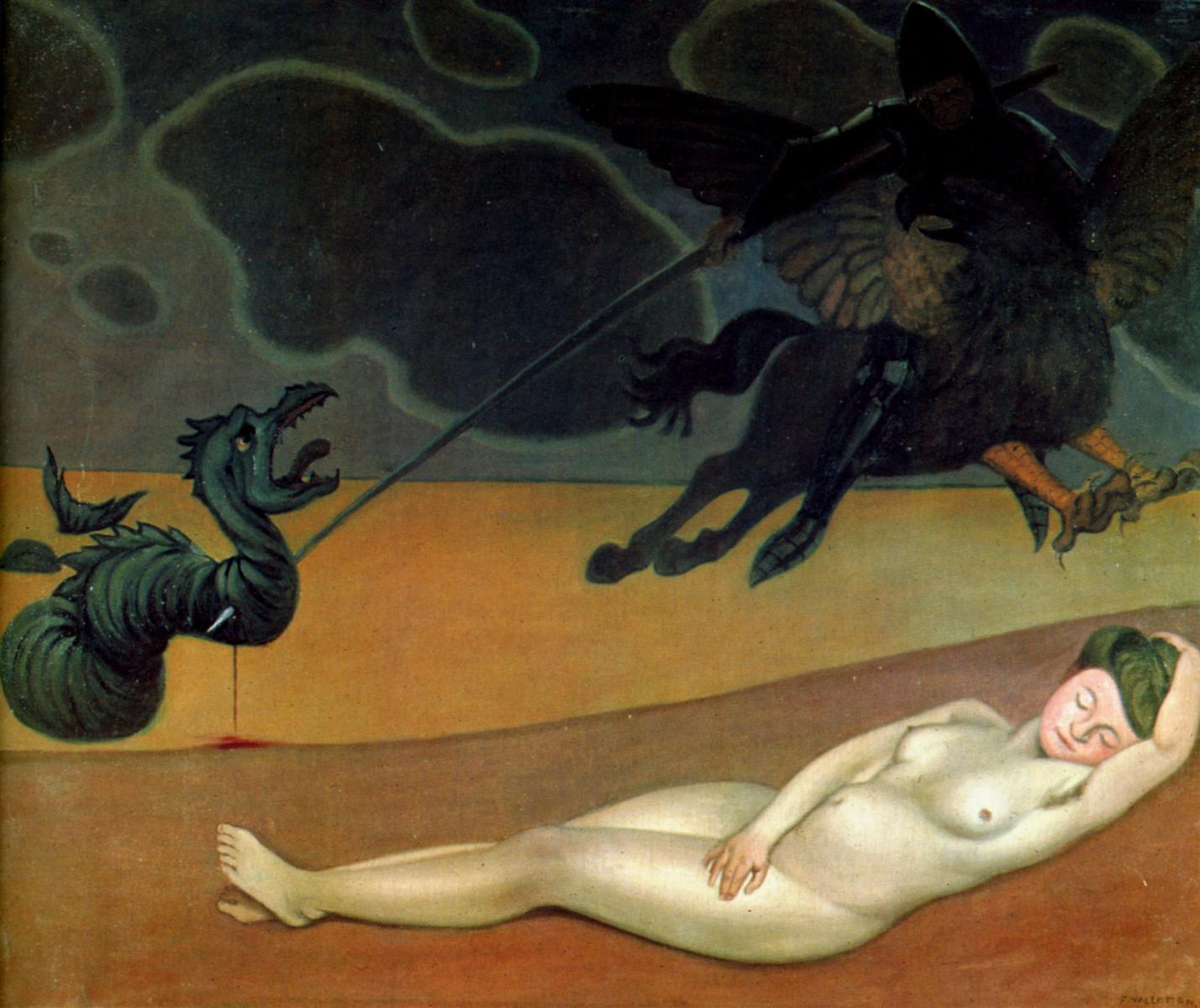 Felix Vallotton Roger delivering Angelica 1907 Fine Art Print