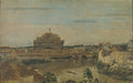 Xavier Mellery Rome. The Castel Sant'Angelo 1828 Fine Art Print