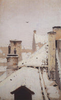 Arkhyp Kuindzhi Roofs. Winter 1876 Fine Art Print