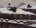 Vasily Surikov Rooftops in Winter 1885 Fine Art Print