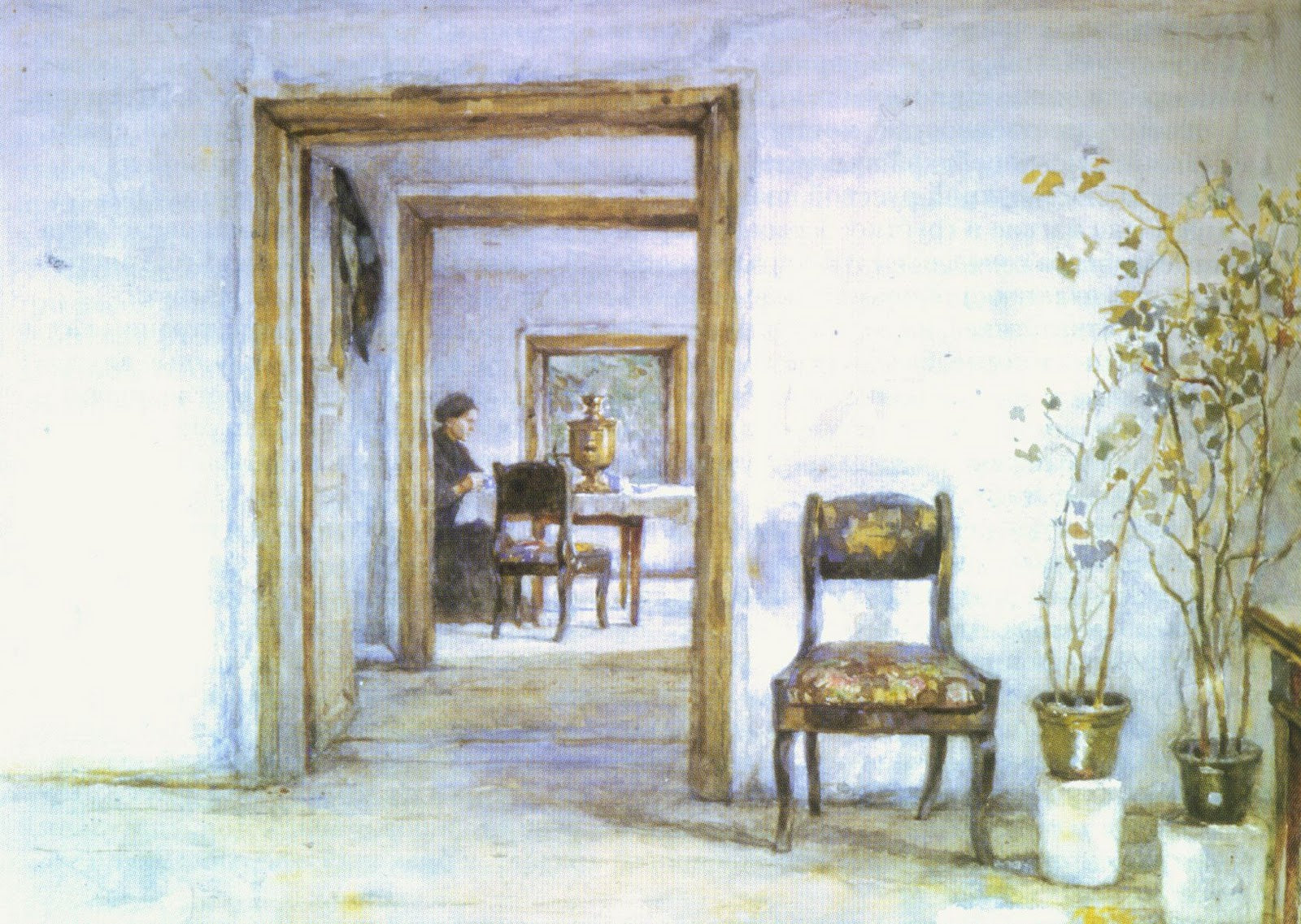 Vasily Surikov Room in Surikov's House 1890 Fine Art Print