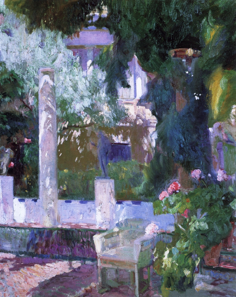 Joaquín Sorolla Rose Bush at the Sorolla House 1918 Fine Art Print