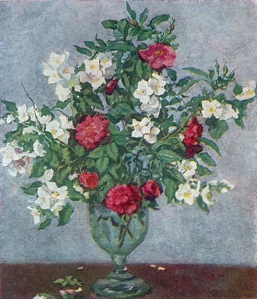 Pyotr Konchalovsky Rosehip and Jasmine 1952 Fine Art Print