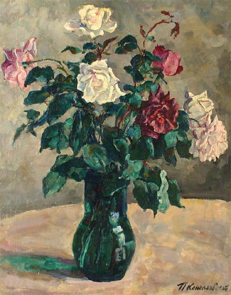 Pyotr Konchalovsky Roses in a Jug 1936 Fine Art Print