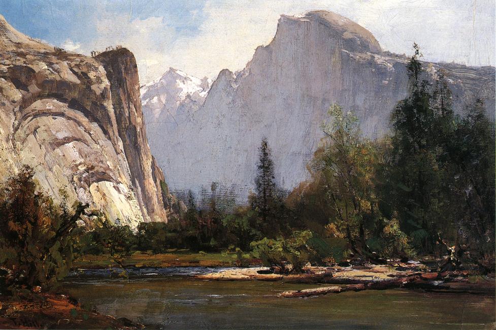 Thomas Hill Royal Arches and Half Dome, Yosemite 1866 Fine Art Print